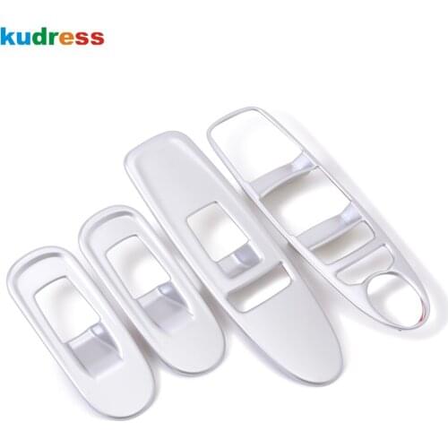 For Nissan Armada Patrol Y62 Royale Nismo Infiniti QX56 QX80 2016 2017 2018 ABS Matte Side Door Window Lift Switch Button Cover