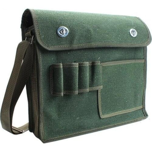 Multi-Function Tool Bag Electrical Tool Storage Bag Manual Tool Bag Screw Drill Bit Metal Parts Thick Canvas Large Tool Bag
