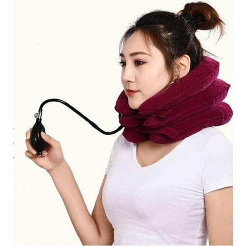 Neck Shoulder Pain Relief Inflatable Air Cervical Neck Traction Neck Massage Neck Muscle Relax Cervical Pillow Massager Brace