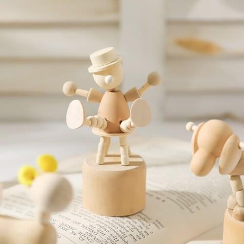 Painting small animals mini desktop ornaments creative cute student childrens educational toys Nordic style bedroom decoration