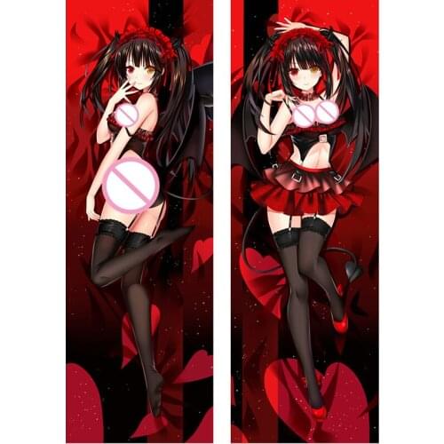 MMF Date A Live Characters sexy girl Tokisaki Kurumi Anime Dakimakura Body Pillow Case Cover