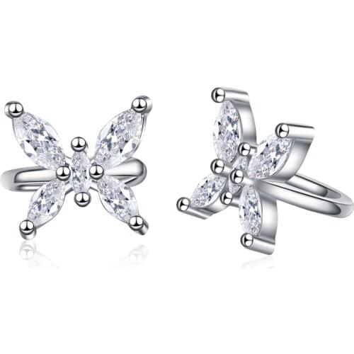 New 925 Sterling Silver Earrings Inlaid Zircon Earrings For Women Charm Jewelry Wedding Gift