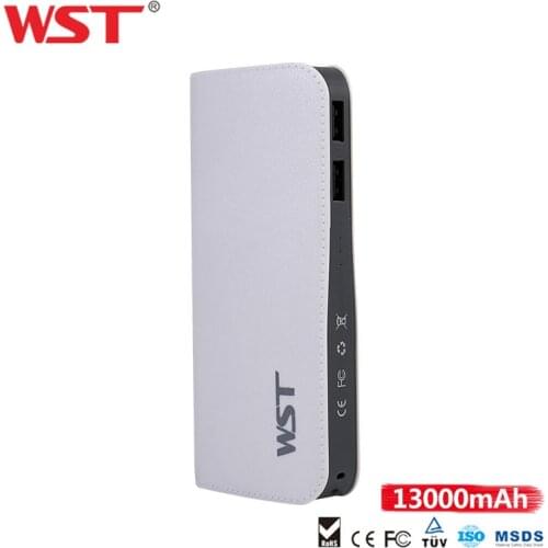 WST Original Brand External Battery Pack Portable Charging Battery Mobile Phone Charger Ultra High Capacity Dual USB Power Bank