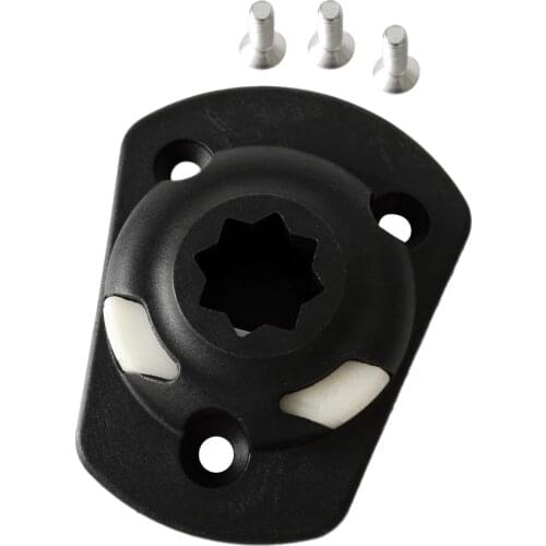 Durable Nylon Boat Kayak Fishing Pole Rod Holder Mount Base Tackle Kit Accessory With Mounting Screws