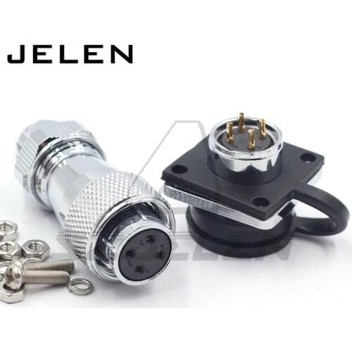 SZJELEN WS16 series waterproof 2 3 4 5 6 7 8 9pin ip67 M16 Docking connector power cable wire plug and socket male and female