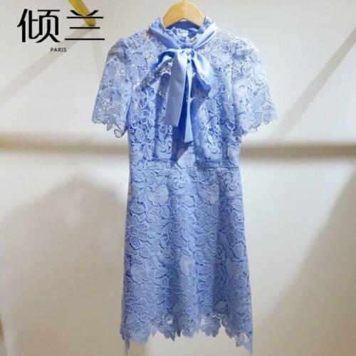 Patads French womens M spring summer lace up beautiful dress 2 colors jnm3826 je420