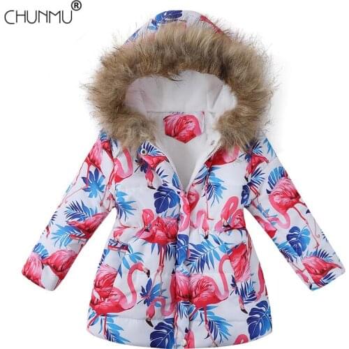 Winter Girls Long Jacket For Girls Coat Kids Hooded Warm Outerwear Coat For Girls Clothes Cotton-padded Children Jacket