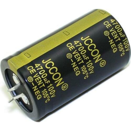 JCCON Horn Aluminum Electrolytic Capacitor 100v4700uf Volume 30x50 Audio Amplifier Audio