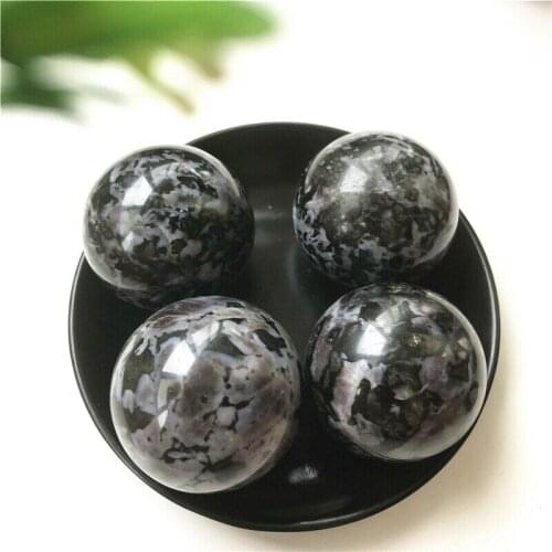 1PC 200-220g Rare Natural Mica Grey Feldspar Spheres Quartz Crystal Ball Healing Natural Stones and Minerals