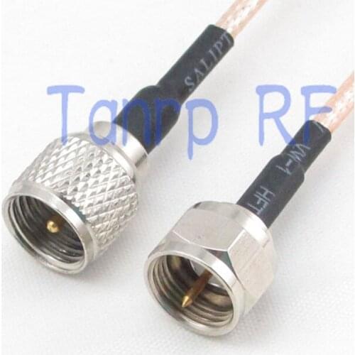 20inch mini UHF male plug to F male RF adapter connector 50CM Pigtail coaxial jumper cable RG316 extension cord