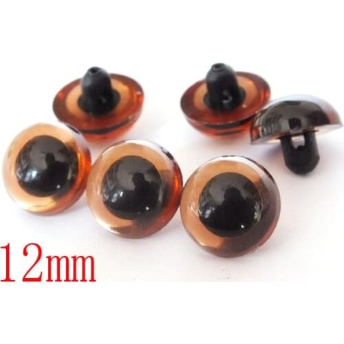 Wholesale 200pcs(100pairs ) x brown color toy eyes Animal Sewing Button Decorations for Clothing---12mm