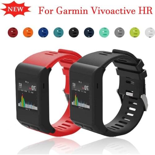 2021 Sport Silicone Watch Strap For Garmin vivoactive HR Smart Watch Band Replacement Wristband For vivoactive HR Bracelet belt