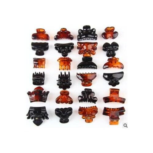 500pcs/lot DIY Simple Multi Geometry Hollow Out Hair Bang Clips Mini ABS Hair Claws Hair Styling Tools Accessories HA891