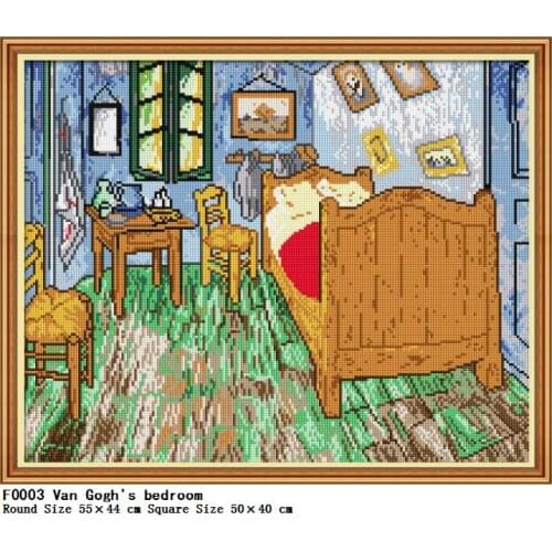 5D DIY Diamond Painting Van Goghs bedroom Embroidery Patterns Cross Stitch Needlework diamond Wall Sticker Full drilling