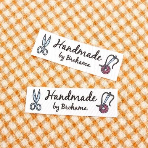 84 Custom Iron Labels, Logo or Text, Custom Design, iron on, Custom Design，tailor (TB0105)