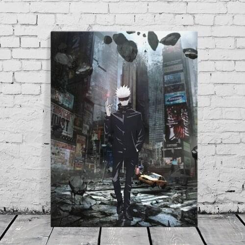 Satoru Gojo Jujutsu Kaisen Anime Canvas Painting Wall Art Posters Prints Pictures Living Room Decoration Home Decor