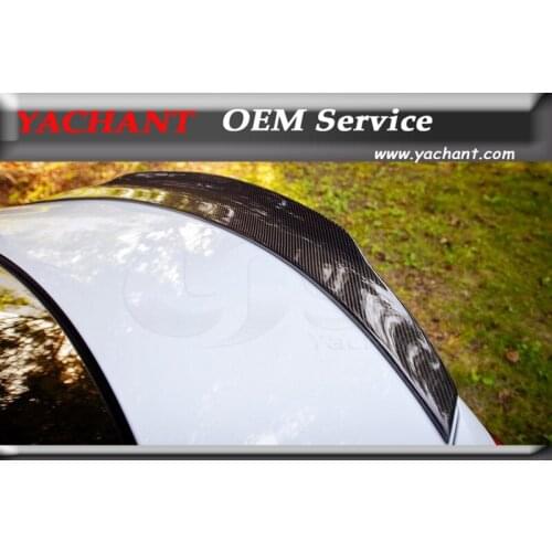 Car-Styling Carbon Fiber Rear Trunk Spoiler Fit For 2015-2016 Mercedes Benz W205 C63 PSM Style Trunk Spoiler Wing