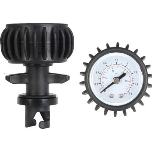 35PSI Barometer Air Pressure Gauge Dial Meter for Inflatable Boat Raft Kayak Black Barometer Rowing Boats Equipment
