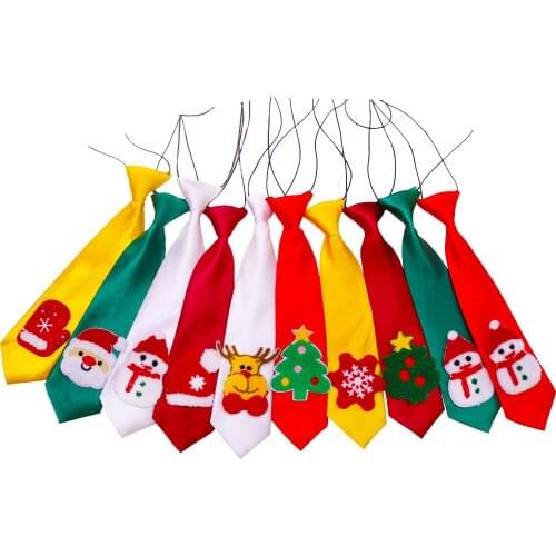 10 Pcs Pet Dog Grooming Product Christmas Party Dog Necktie Adjustable Pet Collar Bow Tie Necktie Pet Accessories Supplier