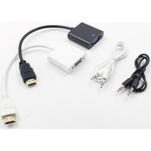 HDMI to VGA with audio converter, HD to VGA to projector, computer to LCD TV conversion line