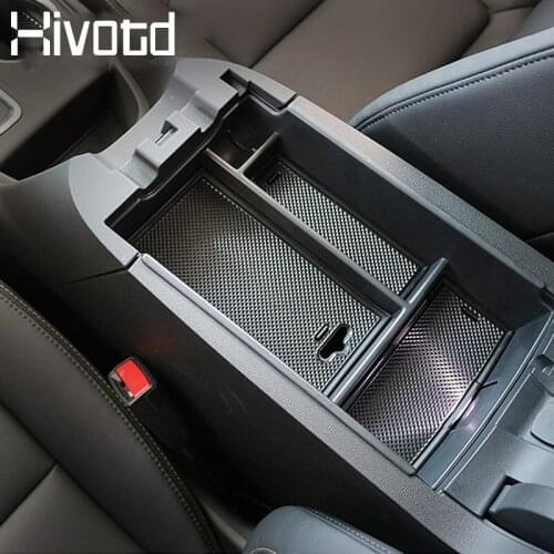 Hivotd For Chevrolet Equinox 2017 2018 2019 ABS Armrest Storage Box Center Console Container Tray Stowing Tidying Accessories