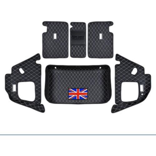 Custom Full Covered No Odor Waterproof Boot Carpets Durable Car Trunk Mats for MINI F54 F55 F56 F60 R60 with Union Jack MINI