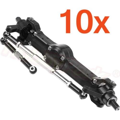 10Pcs Aluminum Alloy Front Bridge Axle Gear Box Transmission Set for MN-D90 MN-99 MN-91 FJ-45 1/12 RC Car Rock Crawler