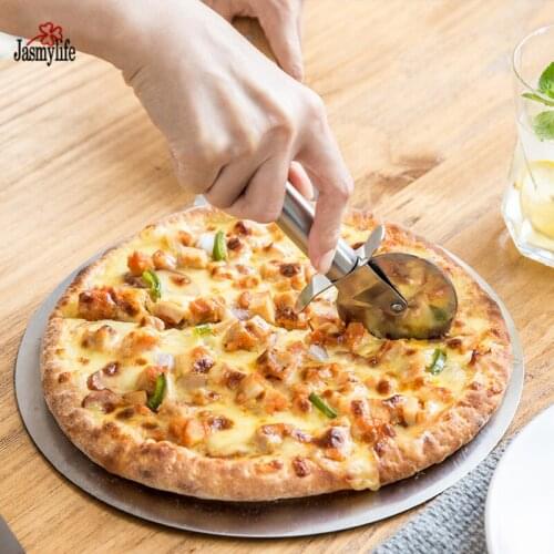 Round Pizza Cutter Wheels Stainless Steel Pizza Knife Pizza Tools Kitchen Accessories Pie Pastry Pasta Dough Cutter Baking Tools