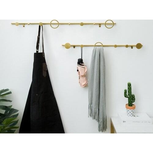 Multi Functional Space Saving Wall Hanging Hangers for Clothes Metal Wrought Iron Room More Tied Transverse Decorate Wall Hook