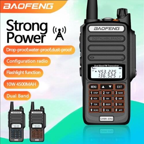 New Long Range Walkie Talkie Radio Communicator 30km For Hunting Baofeng UV-9R ERA IP68 Waterproof CB Ham Radio HF Transceiver