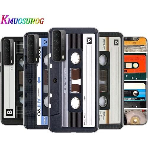 Transparent Cover Vintage Magnetic tape Cassette For Huaeri Y9S Y9A Y9 Y8P Y8S Y7 Y7A Y7P Y6P Y6S Y6 Y5P Y5 Pro Phone Case