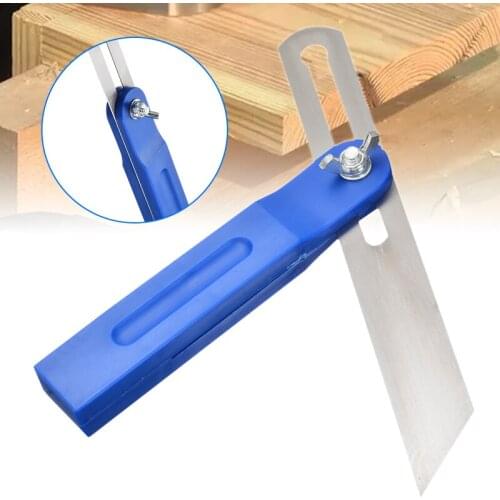 Sliding Portractor 8" Adjustable Sliding Bevel Carpenters Bevel Gauge Angle Ruler For Wood Marking Level Measuring Tool