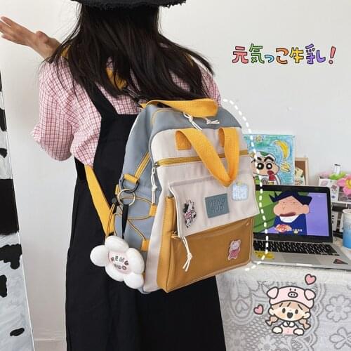 2021 New Preppy Womens Backpack Candy Colors Backpacks Fancy High School Bag for Teenager Girl Cute Travel Rucksack Womens Bag