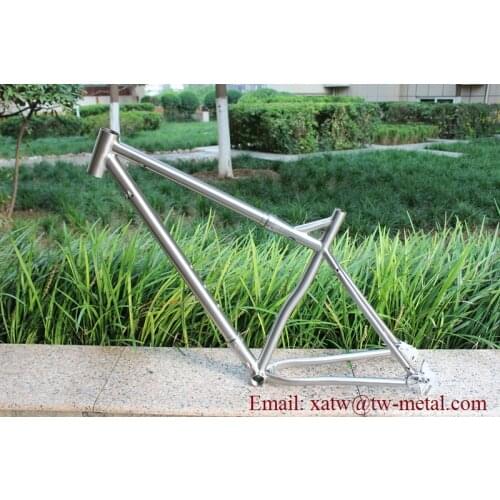 XACD made titanium Mountain bicycle frame with couplers Titanium bike with Rohloff sliding dropout