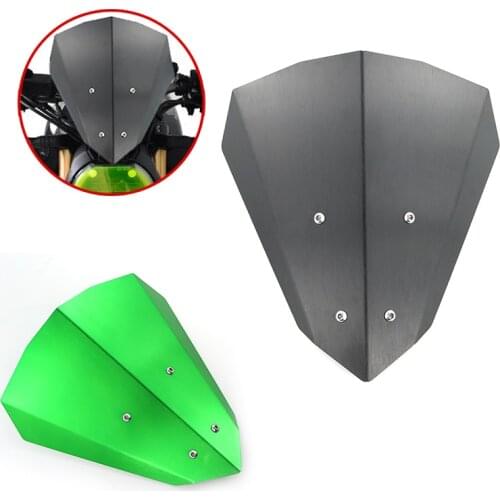 Fit For Kawasaki Z900 2017 2018 2019 2020 Motorcycle Airflow Windscreen Windshield Wind Deflector Bracket Protector Black Green