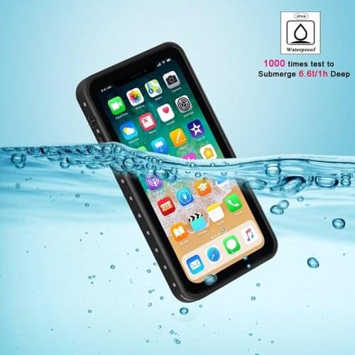 Waterproof Cases for iPhone 7 8 Plus X Case Outdoor Underwater Swimming Diving Drifting Protective Case Shockproof Case