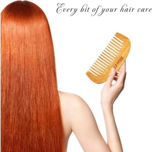 1PC Natural Bamboo Hair Comb Massage Scalp Anti-static Wooden Hair Brush Health Comb Tool Hair Accessories Women Beauty Tools