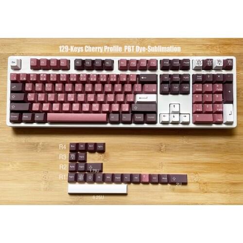129-keys bingsu theme keycap Cherry Profile PBT Dye-Sublimation for mx switch of mechanical keyboard