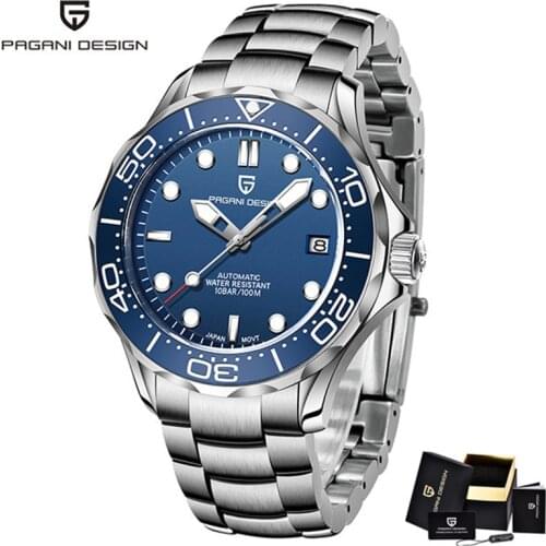 2020 PAGANI DESIGN Watch Men Automatic Mechanical Clock Fashion Sapphire Glass 316L Steel 100 Waterproof Watches NH35 Movement