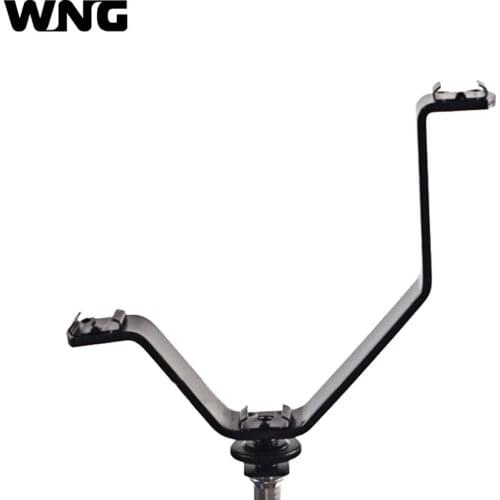 3 in 1 Cold Shoe Mount Holder Bracket DV Camera and Microphone Hot Shoe V Type