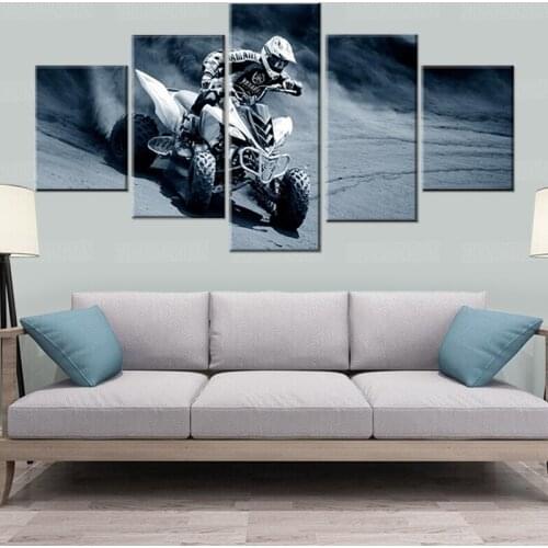 5 Piece quad bike Modern Artwork Wall Art Canvas Poster and Print Canvas Painting Decorative Picture Home Decor for Living Room