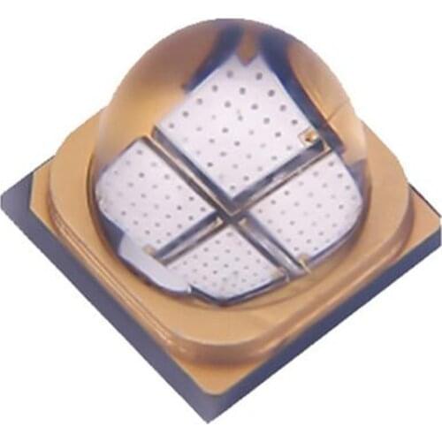50pcs 3W 10W LED SMD3535 6565 chip UV 365nm 395nm high power light bead Ceramic base Quartz glass lens medical free shipping