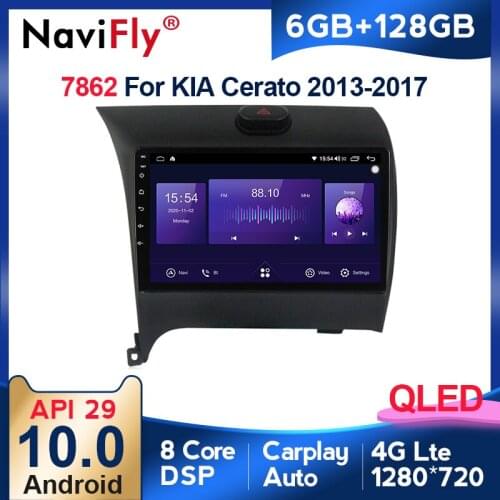 Voice Control For Kia K3 Cerato Forte 2013 - 2017 Car Multimedia System Stereo Autoradio Tape Recorder BT5.0 6+128G QLED DSP