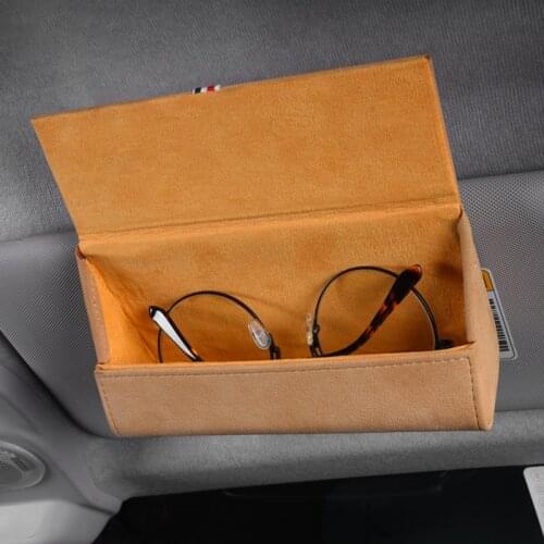 Car Sun Visor Glasses Storage Box Car Styling Interior Decoration for Mercedes Smart 453 452 451 450 Fortwo Forfour Accessories