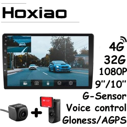 Android 8.1 7 9 10 Inch Car Dash Camera G-Sensor Front Rear view Camera Video Recorder Auto Reverse DVR 4G Dashcam Dual Lens Cam