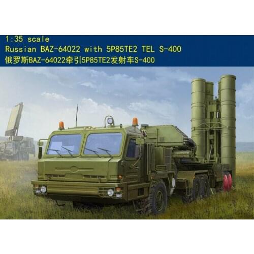 Hobby Boss 85517 1/35 BAZ-64022 5P85TE2 Launch Vehicle S-400 Kit Tractor Truck TH06026-SMT6