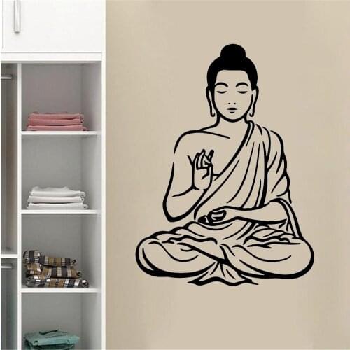 Buddha Wall sticker For Living Room Bedroom Sticker Home Decor Vinyl Wall Stickers Mural Room Decoration Wall Decals ph175
