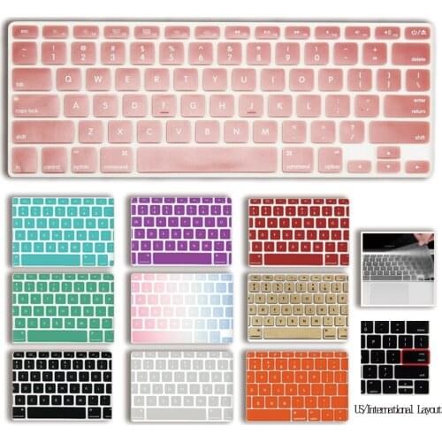 Laptop Keyboard Covers for Macbook Air 13 Inch A1932 A2179 Touch ID/A2337 (M1) 2020 US Silicon Keyboard Cover Protective Film