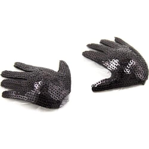 Black Heart-shaped Handcuffs Scattered Sequins Silicone Fun Chest Stickers Reusable Palm Breast Stickers