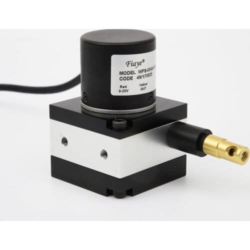 Pulley Displacement Sensor Pull Wire Displacement Sensor Full Metal High Accuracy Position Measurement 1 Meter Range WFS